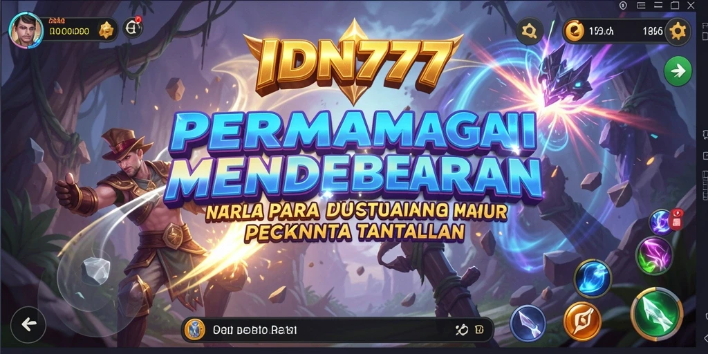 Tampilan gameplay IDN777 yang penuh strategi dan tantangan.