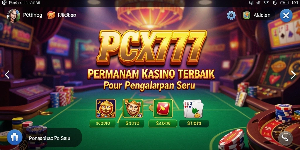 Tampilan gameplay seru di aplikasi Kasino PCX777.