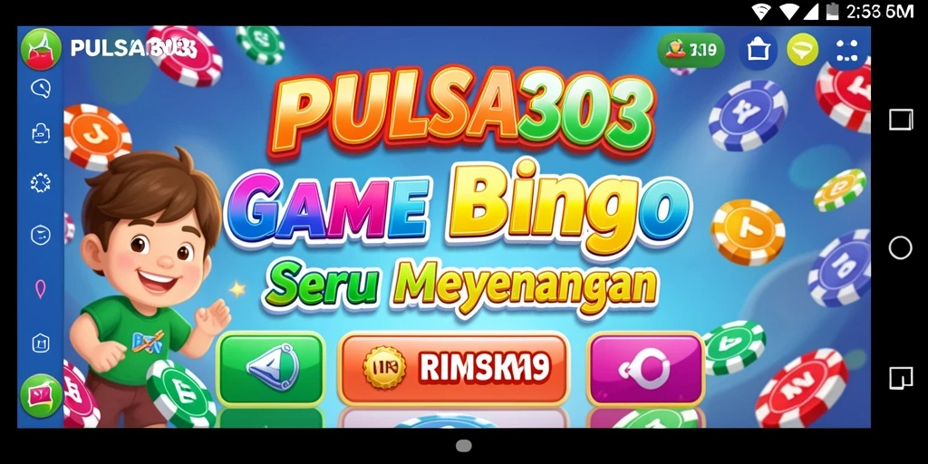 Tampilan gameplay PULSA303 yang menarik dan seru saat bermain Bingo.